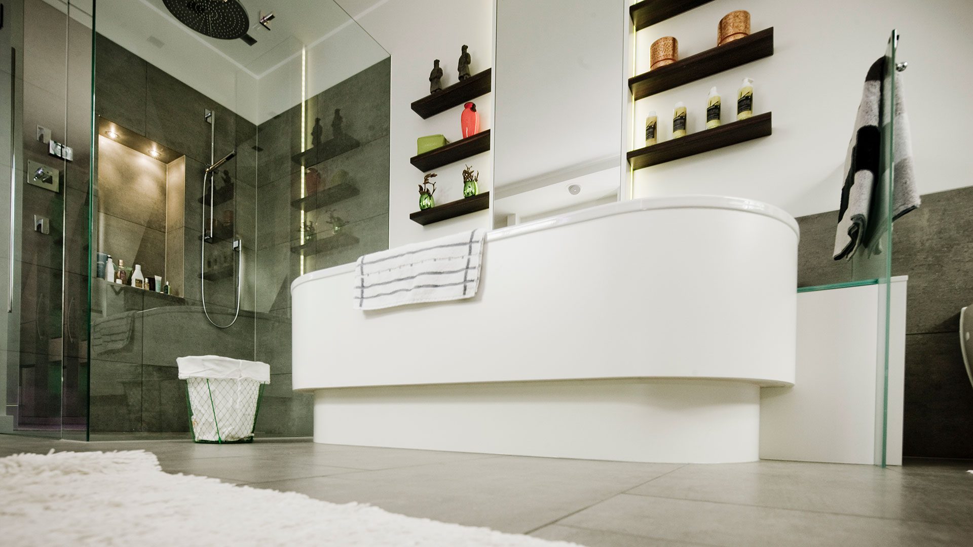 Frei stehende Badewanne